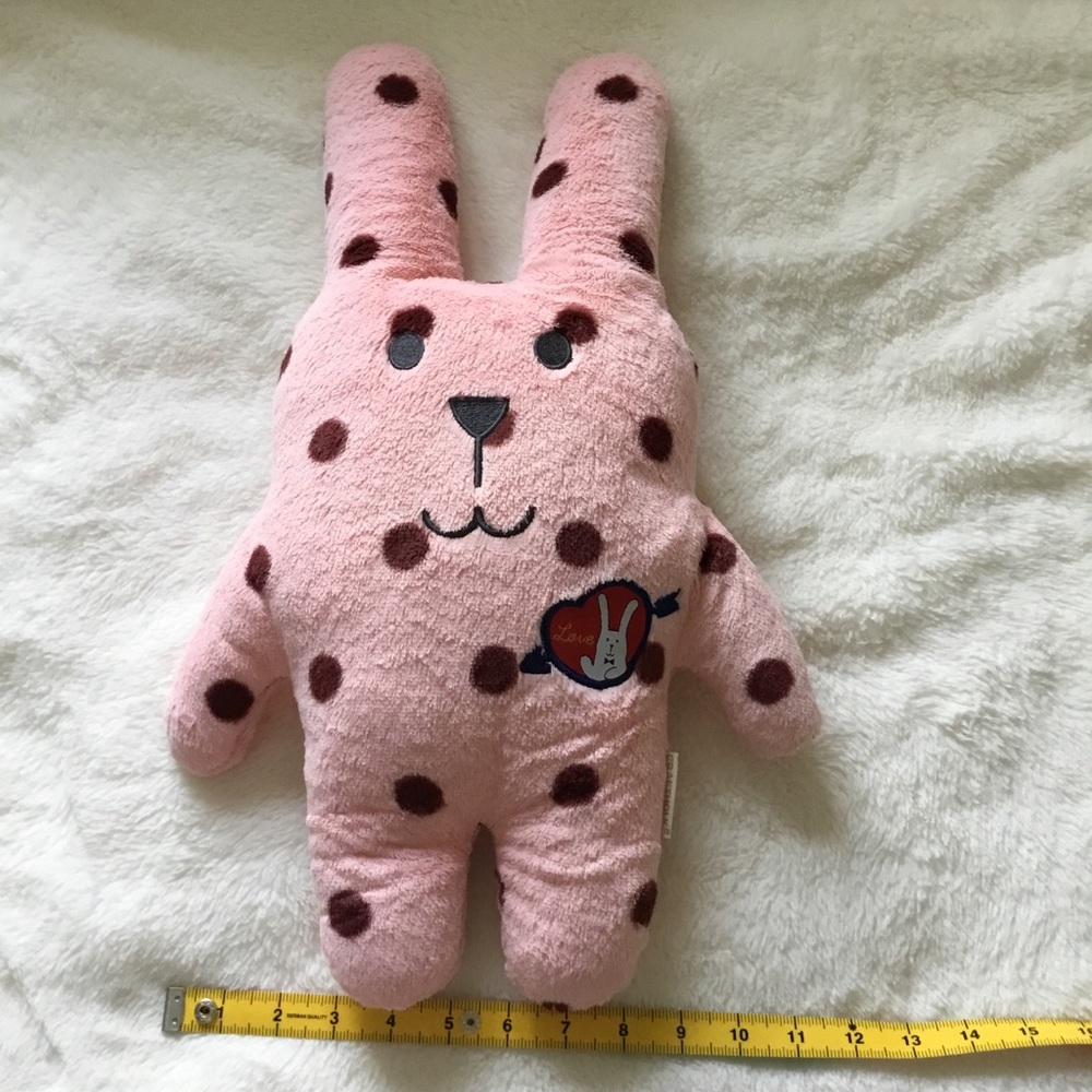 Craftholic Pink Polka Dot Sakura Rabbit (RAB) Plush - Picture 3 of 15